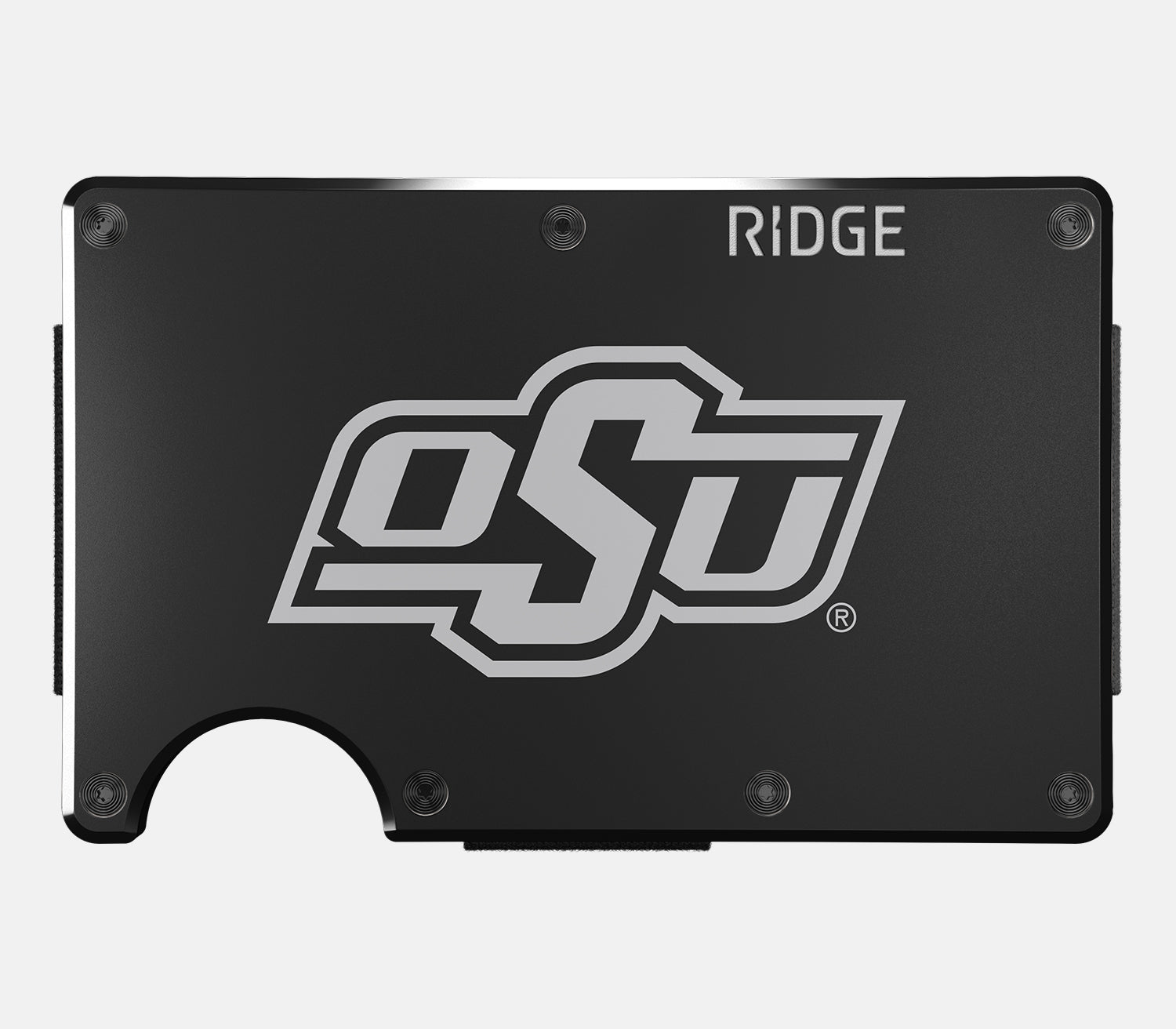 Ridge Wallet for Men - Slim RFID Blocking Minimalist Front Pocket Wallet - Oklahoma State Cowboys Design - Perfect for Everyday Carry, Travel & Gifting