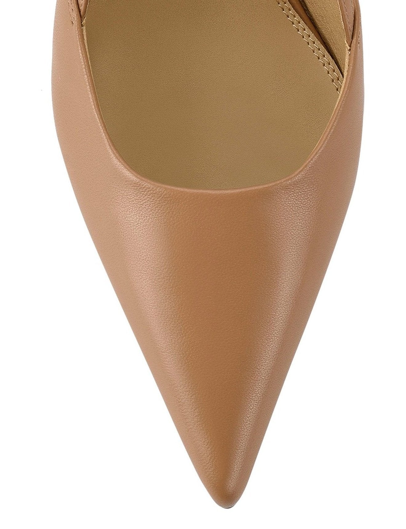 Yasmine Slingback Heels - Soft Tan Leather Women's Dress Shoes for Work, Party & Special Occasions