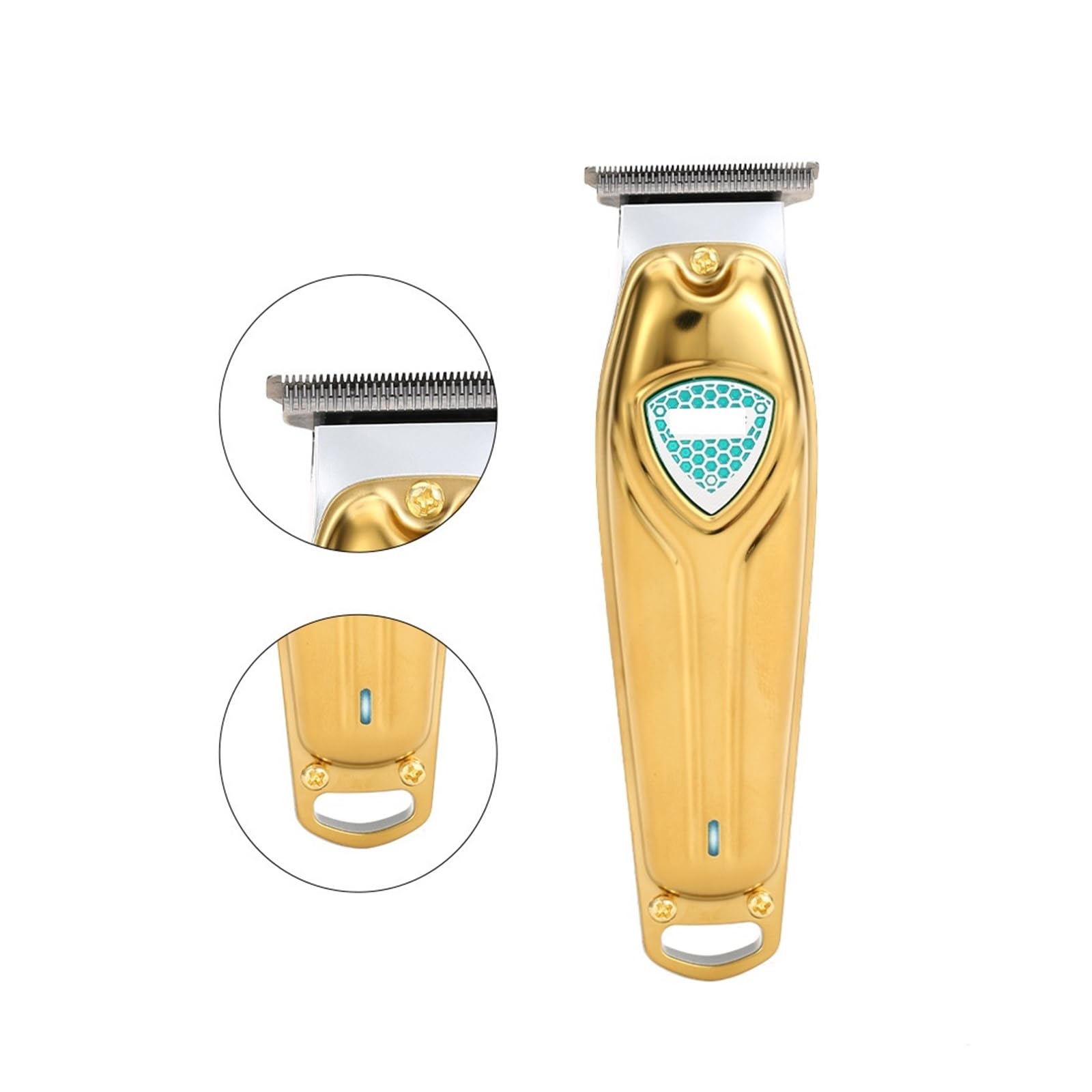Professional USB Rechargeable Electric Hair Clipper V-911 - Barber Grade Trimmer with 0mm Cutter Head & Oil-Free System - Perfect for Home Haircuts, Beard Trimming & Pet Grooming (Black)