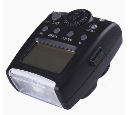 Compact LCD TTL/M/Multi Flash with AC Rapid Charger & 4AA 2900mAh Batteries - Panasonic DMW-FL28 Alternative + Microfiber Cloth for DSLR/SLR Camera Photography Studio & Outdoor Shooting