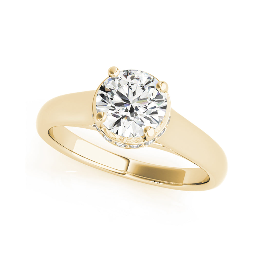 Exquisite 0.57 CTW White Gold Solitaire Round Brilliant Cut Diamond Engagement Ring for Women - Perfect for Proposals, Anniversaries & Special Occasions