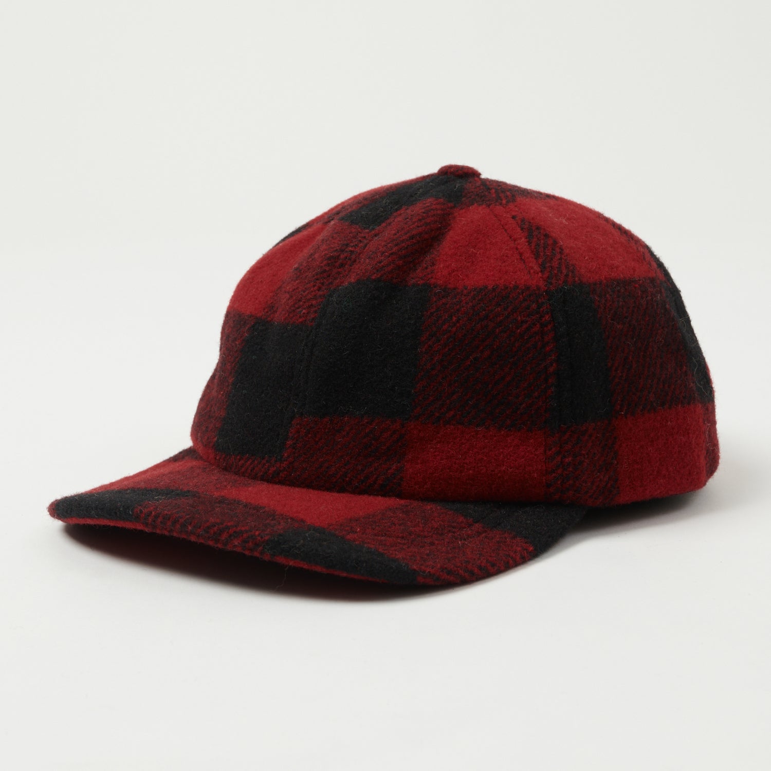 Buffalo Check Crown Cap - Red & Black Plaid Baseball Hat for Men & Women | Casual Outdoor, Hunting, and Sports Wear