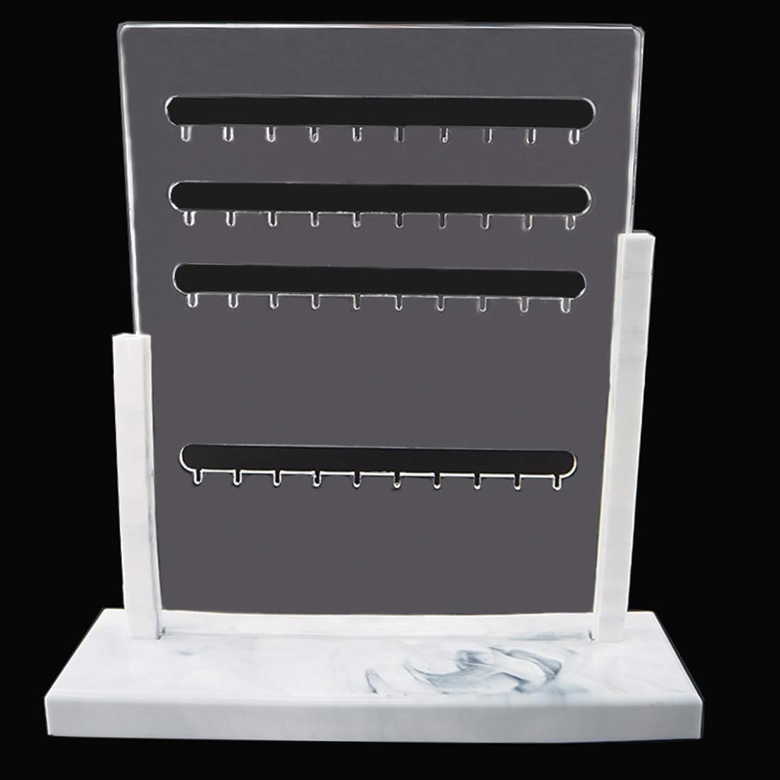 FineInno 40-Hole Silicone Resin Jewelry Display Stand - Earring Organizer for DIY Casting Crafts, Jewelry Making & Boutique Store Display (Perfect for Crafters, Jewelry Artists & Retail Shops)