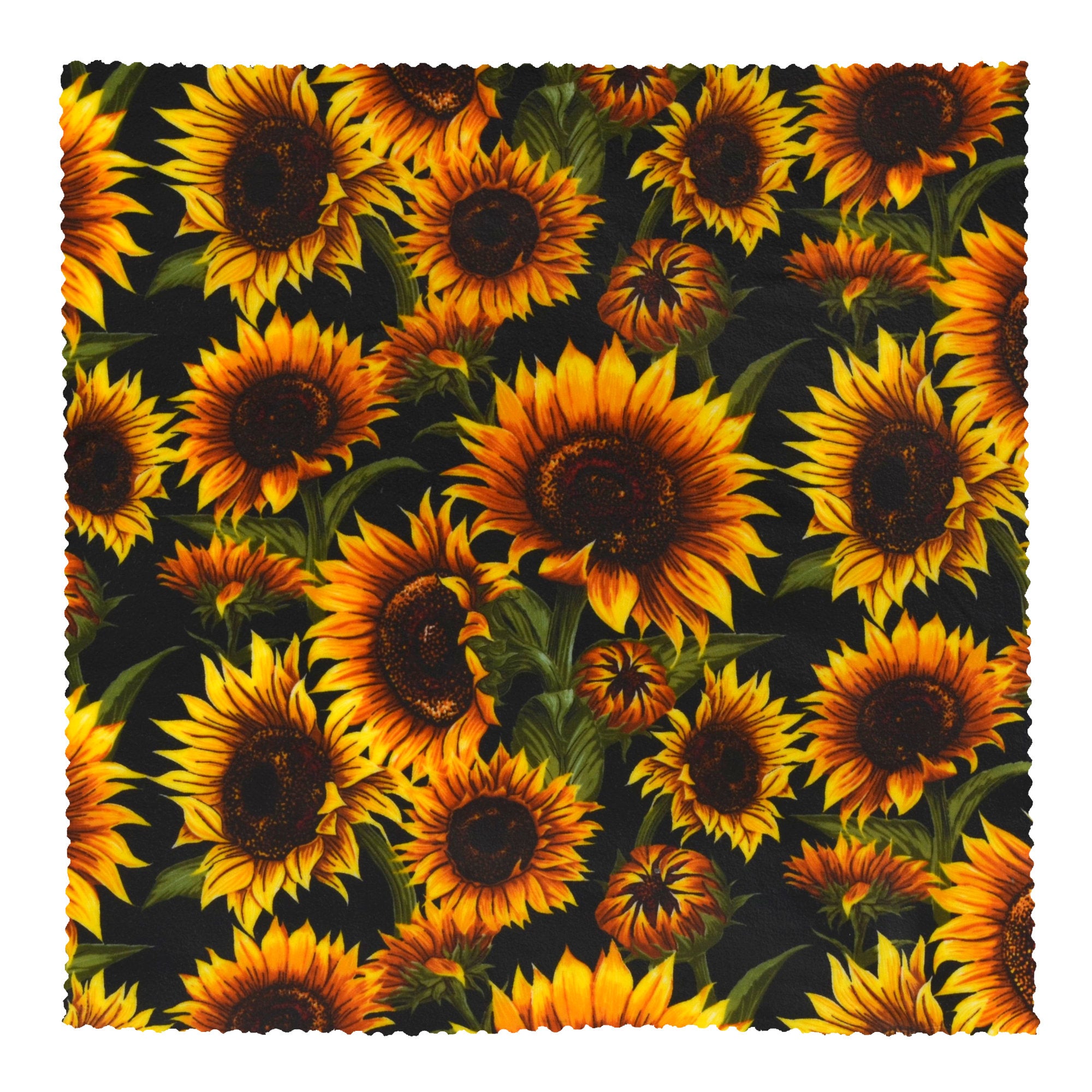Eco-Friendly Large Beeswax Food Wrap - Reusable & Sustainable Sally's Sunflowers Design - Perfect for Food Storage, Lunch Wrapping & Freshness Preservation