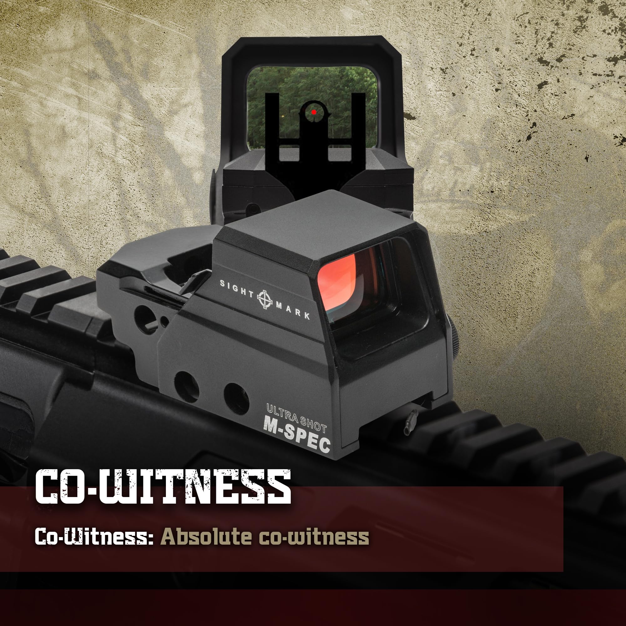 Sightmark Ultra Shot M-Spec Reflex Sight - Red Dot Sight for Rifles & Shotguns | Quick Target Acquisition | Hunting, Shooting Range & Tactical Use
