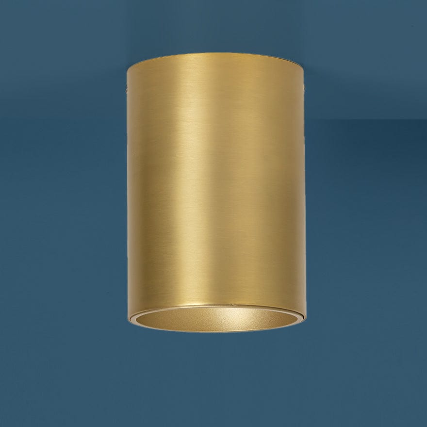 CANNON C 160/115 3K/4K Brass LED Ceiling Light Fixture - Warm White & Cool White Dimmable - Modern Flush Mount Lighting for Bedroom, Living Room, Kitchen, Hallway