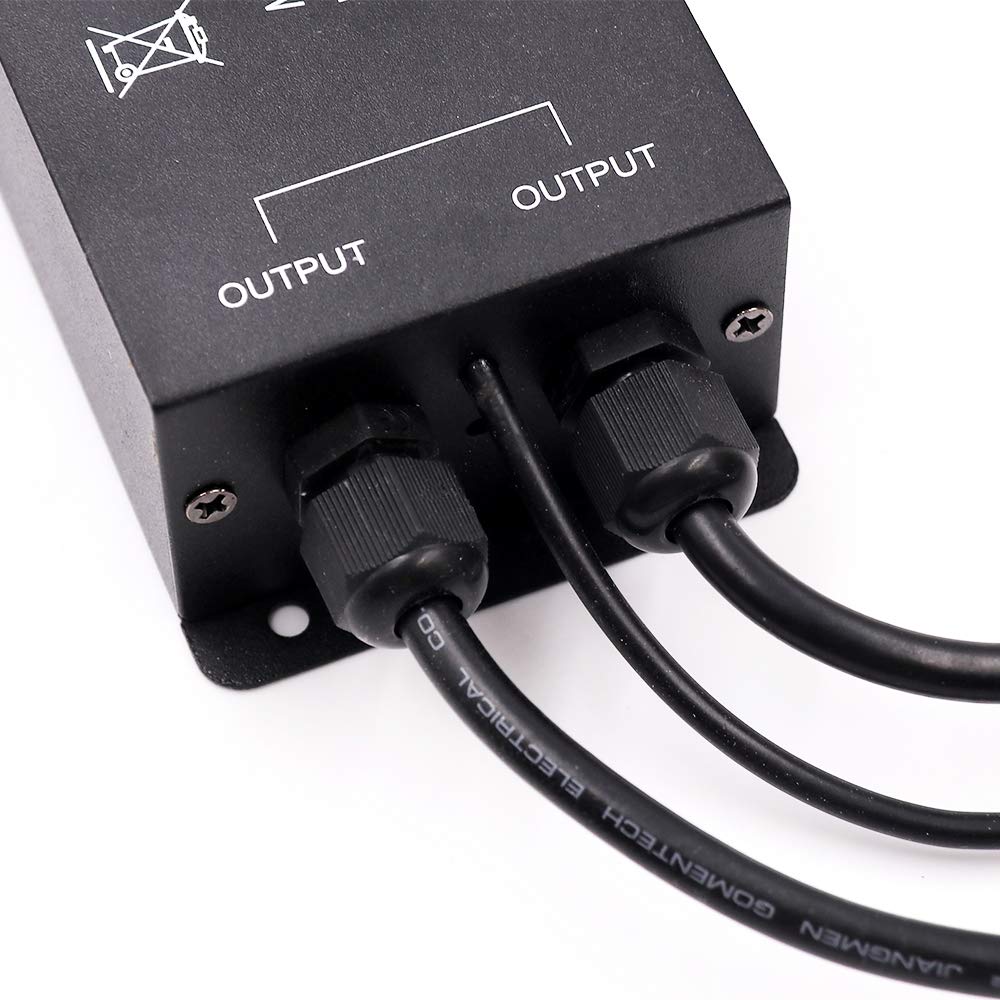 XUNATA LED Light Remote Plug-in Dimmer - 1500W AC 110V-130V Wireless Dimmer Switch for LED Strip & Neon Rope Lights with Timer - 12MM Double Connection Pin - Perfect for Home Theater, Bedroom Lighting & DIY Projects