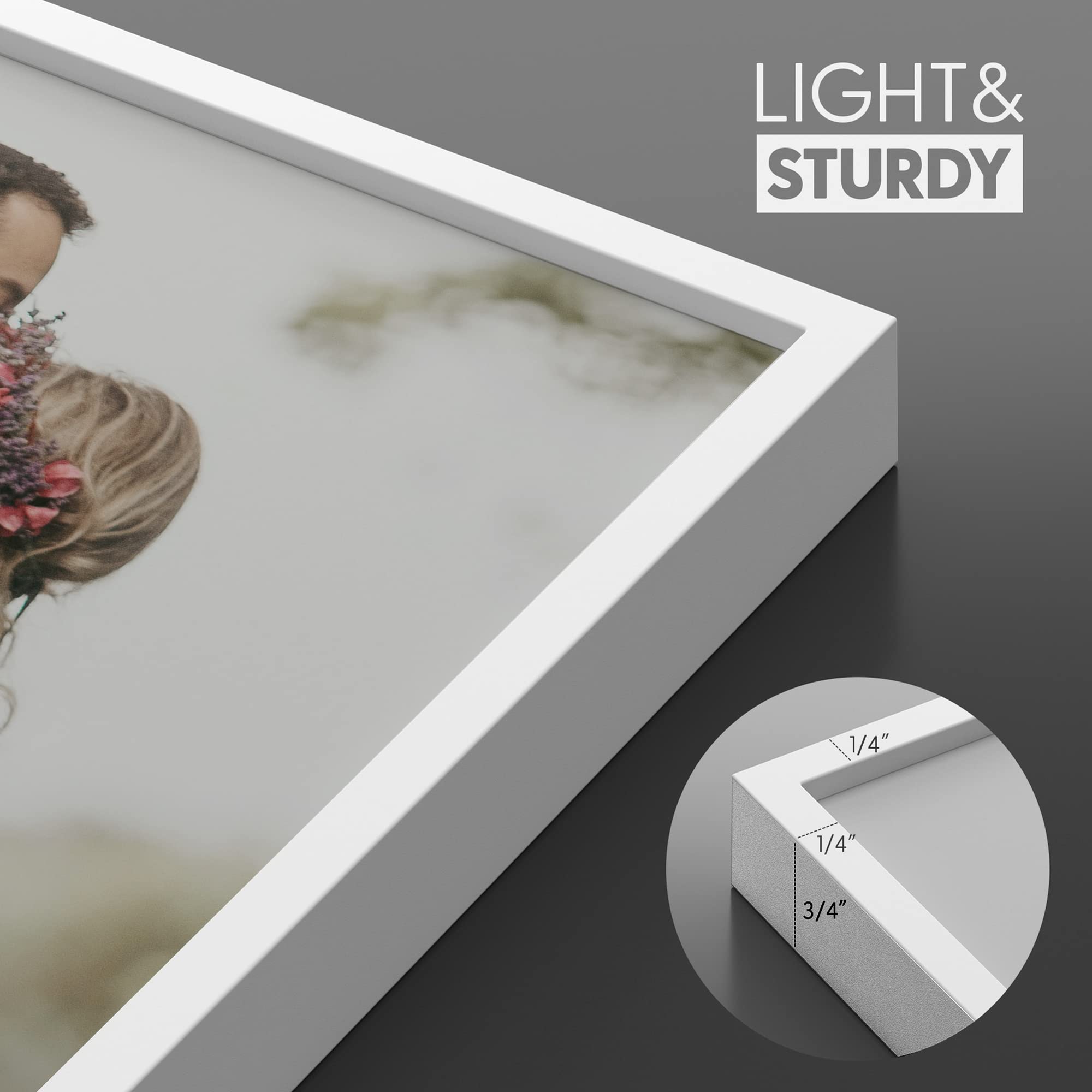 Custom Framed Wall Art Gallery Print Set - Personalized Vinyl Photo Frame Collection (Choose Up to 10) - 12