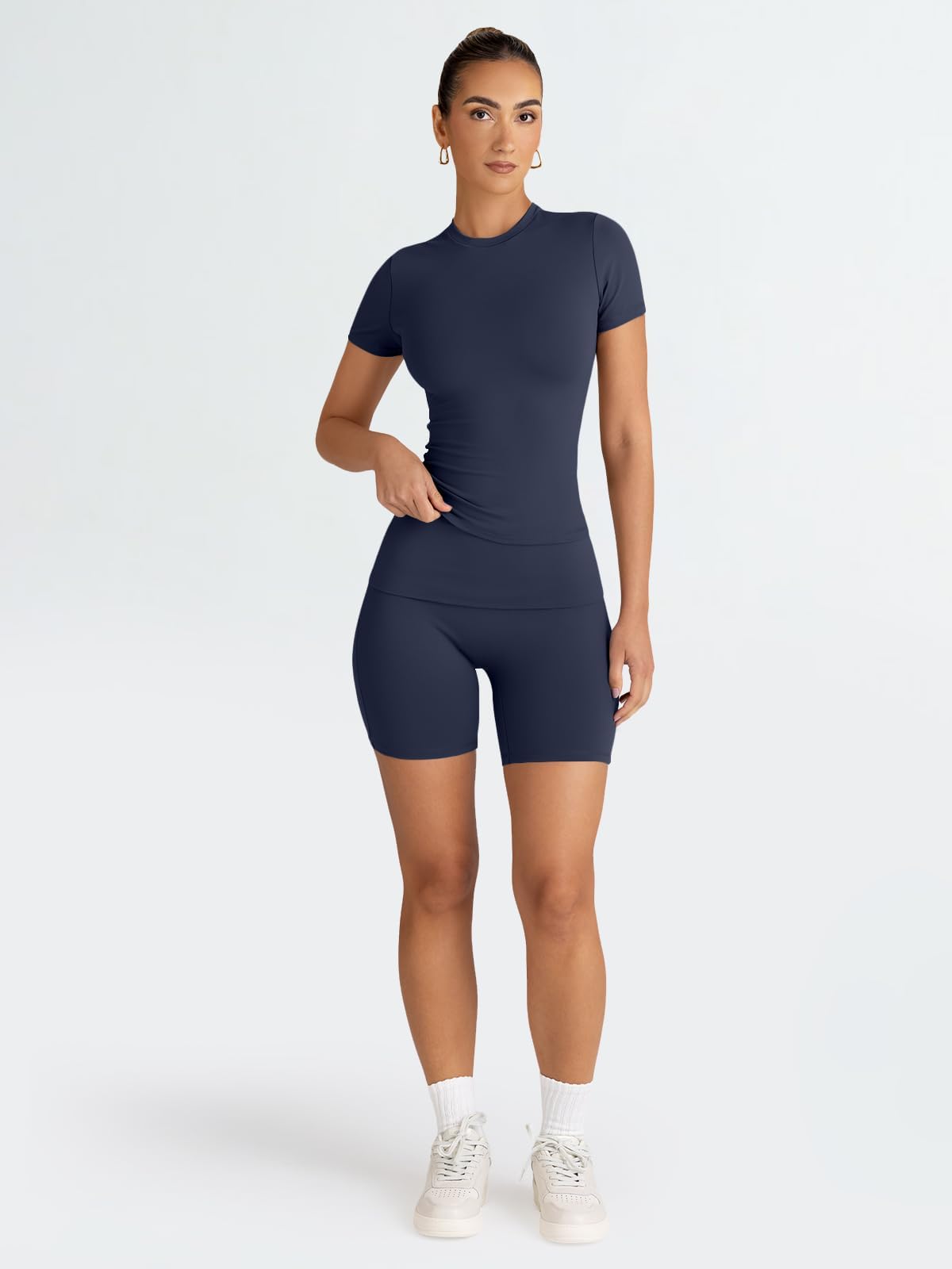 Trendy Queen Women's 2-Piece Workout Sets - Matching Shorts & Top Lounge Sets for Summer, Gym, Yoga & Casual Outfits | Perfect for Workouts, Running, Travel & Streetwear Fashion