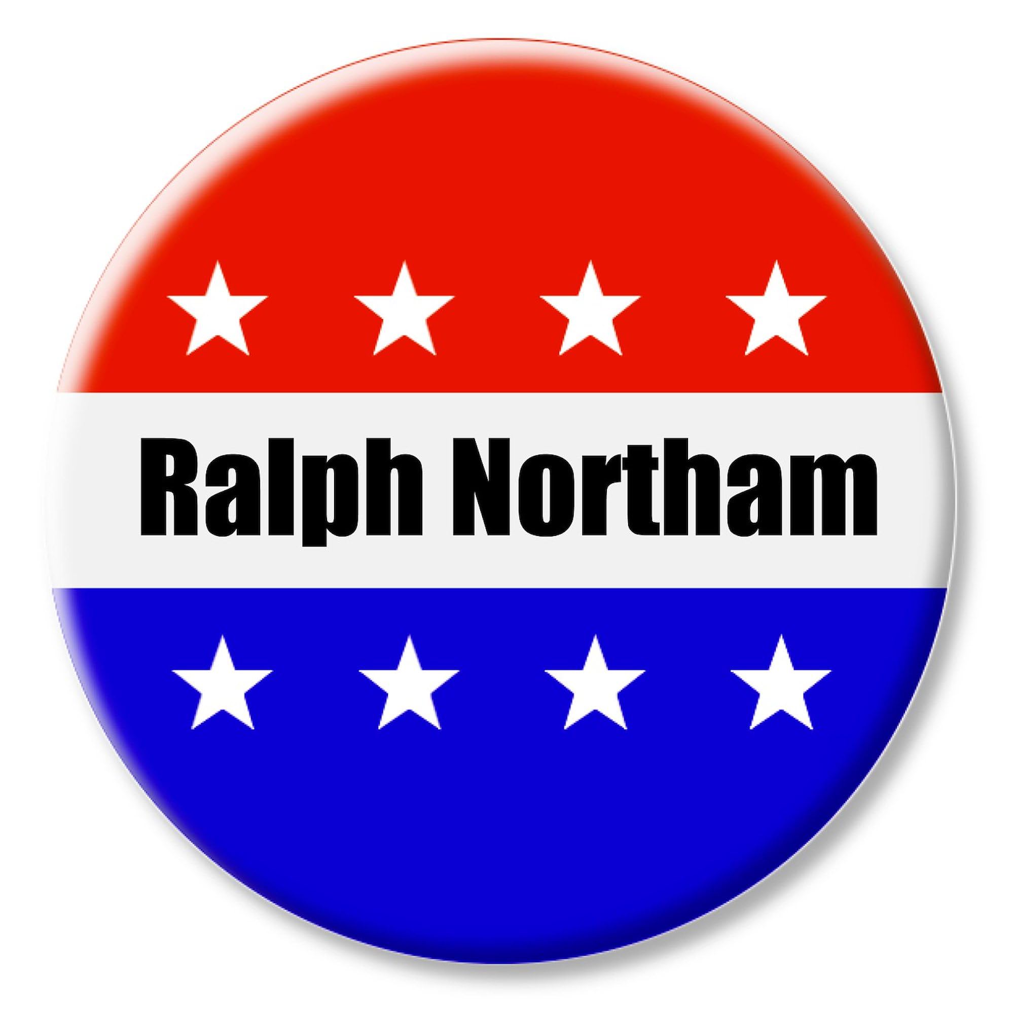 Ralph Northam Oval Bumper Sticker for Cars & Laptops