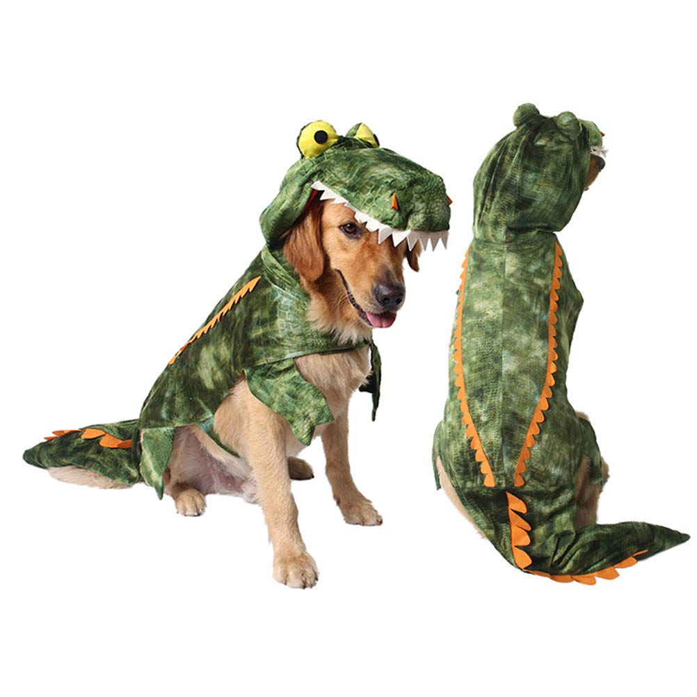 UKCOCO Halloween Costumes for Dogs & Cats - Funny Pug & Crocodile Pet Outfits | Cute Dog Clothes for Halloween Parties, Pet Transformations & Costume Contests