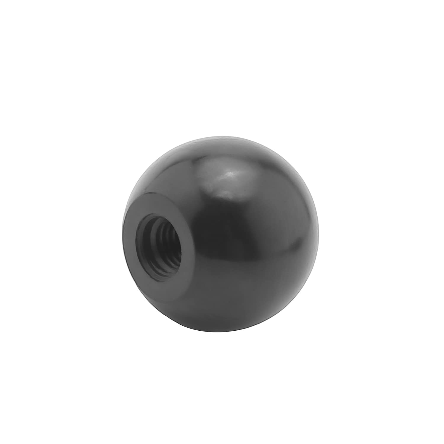 5Pcs Black Bakelite Ball Knob M10 Female Thread Thermoset Handle - 32mm Diameter Smooth Rim for Lawn Mowers & Exercise Equipment - Easy Grip, No Twist Needed for Outdoor & Workshop Tools