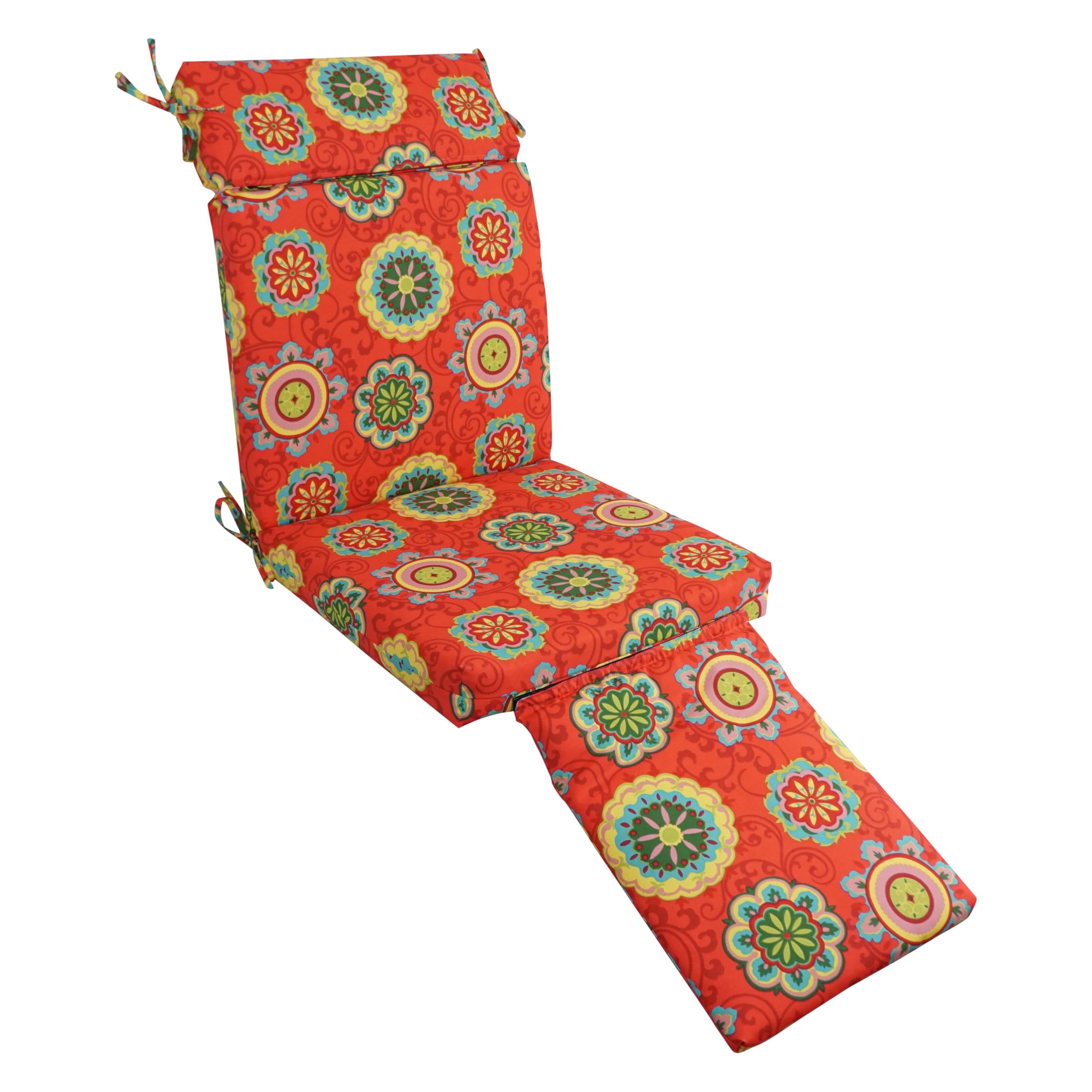 Blazing Needles Steamer Deck Outdoor Lounger Cushion - Waterproof & Comfortable Patio Furniture Cushion for Poolside, Deck, and Outdoor Relaxation
