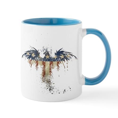 White/Blue Inside - Americana Eagle Mug