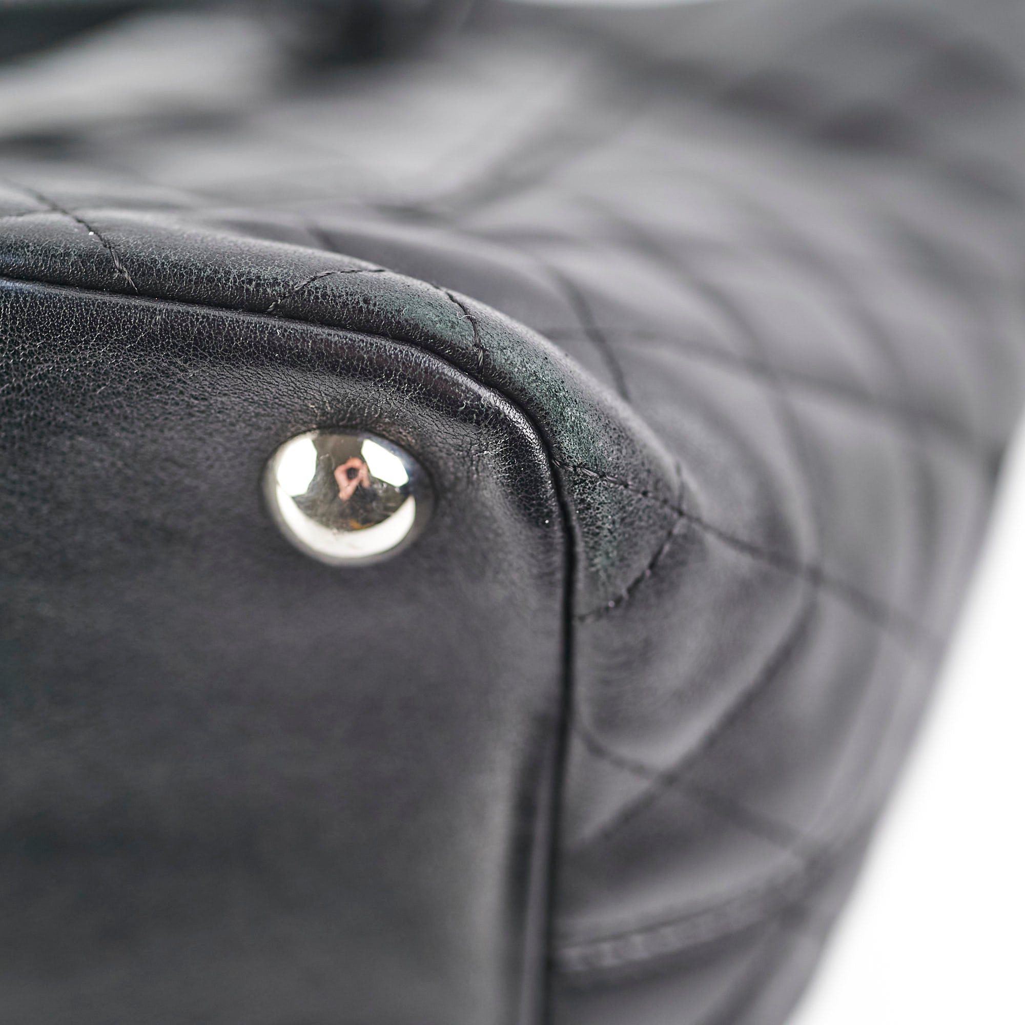 Chanel Cambon Black Leather Tote Bag for Women - Luxury Designer Handbag for Work, Travel & Everyday Use