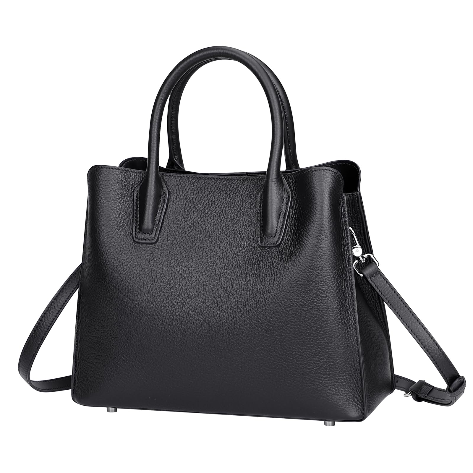 Genuine Leather Satchel Bags for Women - Medium Top Handle Handbag, Classic Crossbody Purse | Perfect for Work, Travel & Everyday Use