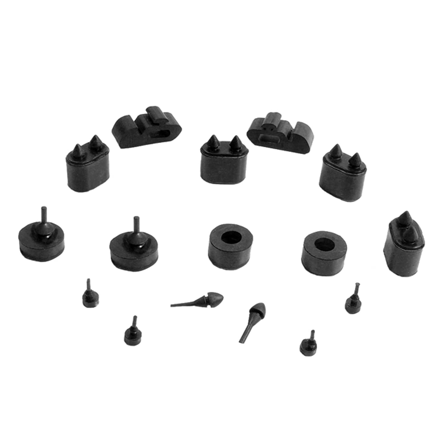 SBK 206 16-Piece Snap-in Bumper Kit for Furniture, Cabinets & Drawers - Durable Anti-Scratch Protection for Home & Office Use
