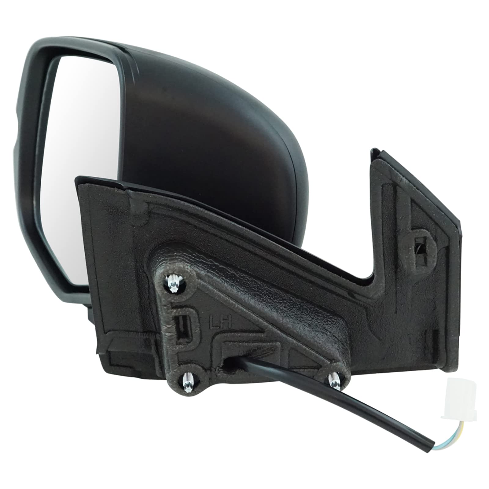 TRQ Side Mirror Replacement for 2016-2017 Honda Pilot & 2017 Ridgeline - Non-Heated, Non-Memory, with Spotter Mirror (Part# HO1320288) - Perfect for Parking Assistance and Blind Spot Visibility