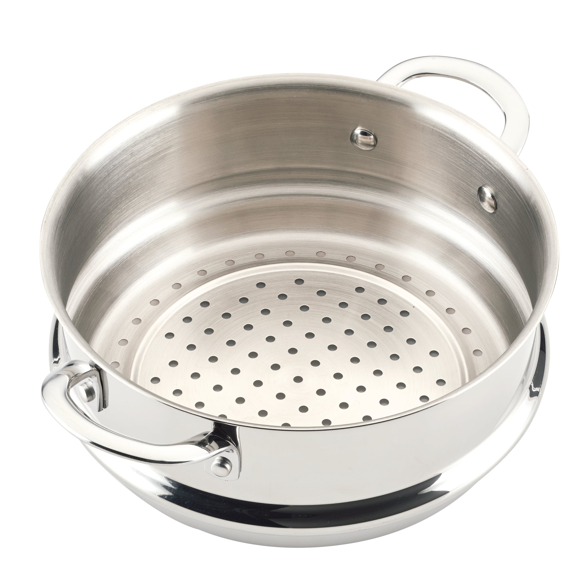 10 Inch Stainless Steel Steamer Insert for Cooking Vegetables, Dumplings & Seafood - Perfect for Pots & Pans - Dishwasher Safe