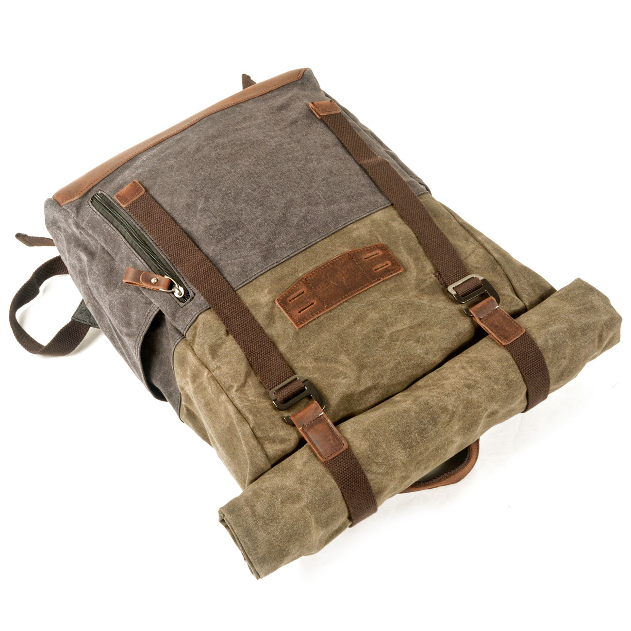 Voyager Waxed Canvas Backpack - Waterproof Durable Travel Backpack for Men & Women - Perfect for Hiking, Camping, Commuting & Everyday Use