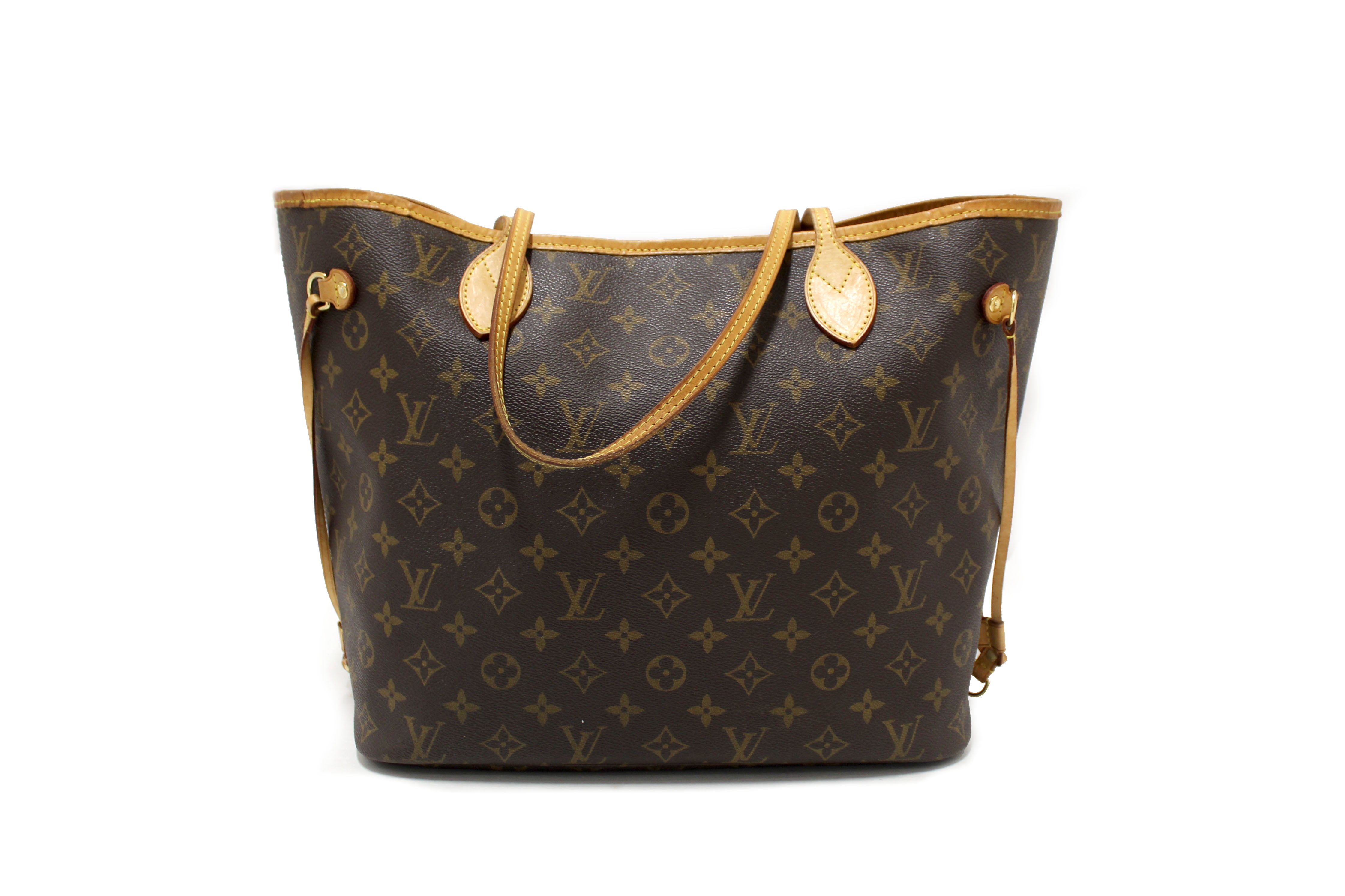 Authentic Louis Vuitton Monogram Neverfull MM Tote Bag - Luxury Designer Handbag for Women, Perfect for Work, Travel & Everyday Use