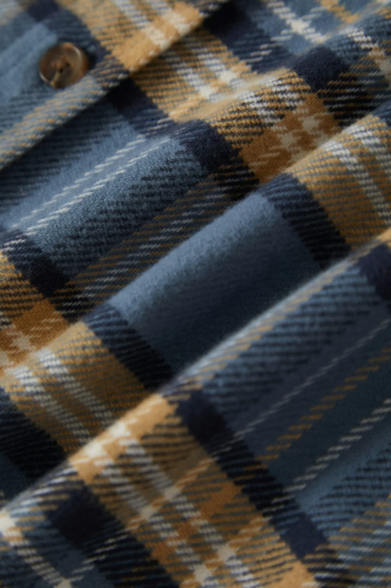 Bowery Long Sleeve Flannel Shirt - Azure Blue, Washed Navy & Sand Plaid - Comfortable & Stylish for Outdoor Adventures & Casual Wear