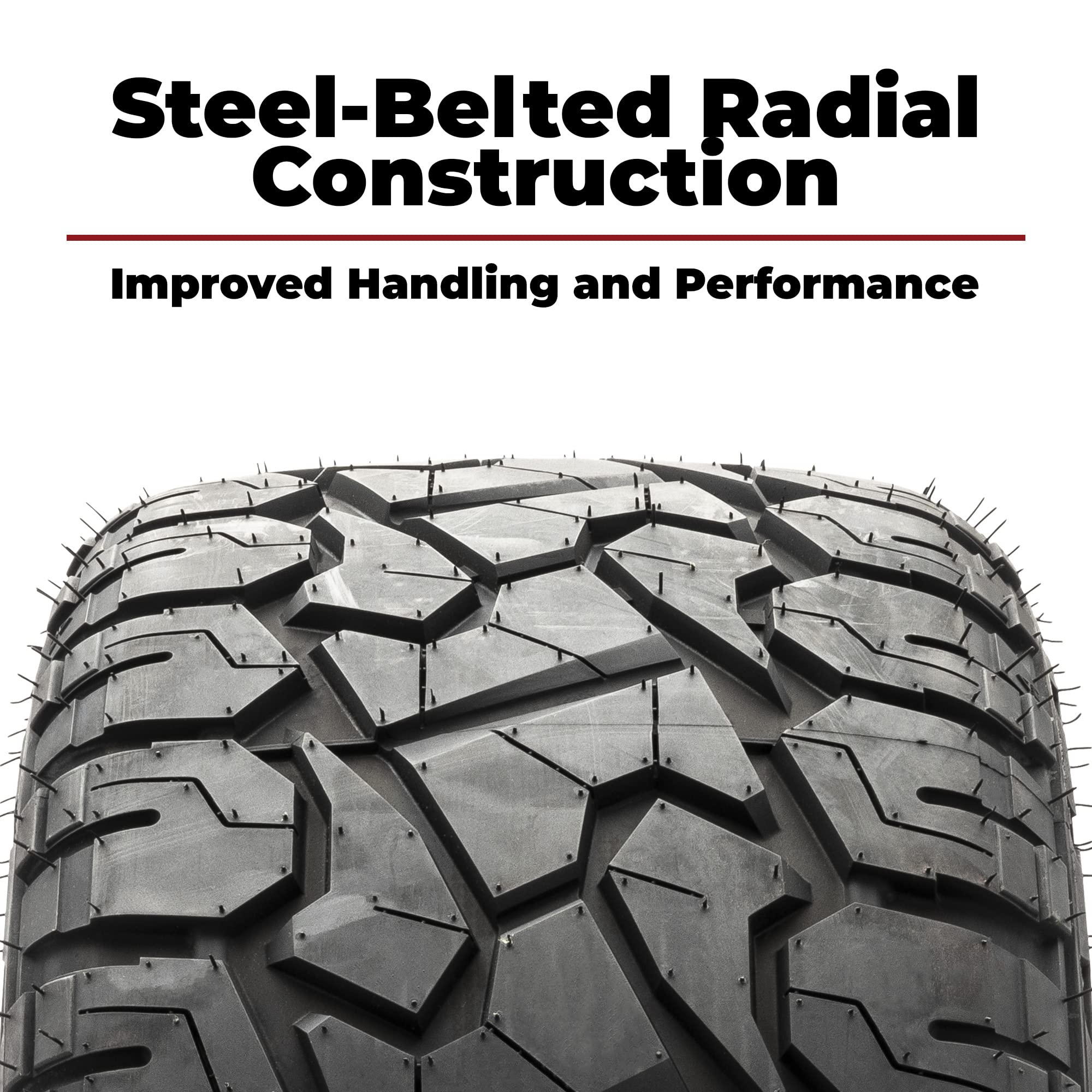 Xcomp Gladiator 23x10-14 DOT Golf Cart Tires - Set of 4 Steel Belted All-Terrain Tires for Golf Carts & Utility Vehicles - Perfect for Golf Courses, Campgrounds & Off-Road Use