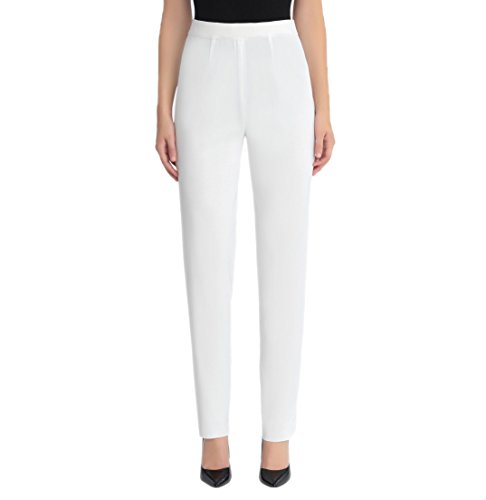 Straight Leg Knit Pant, White