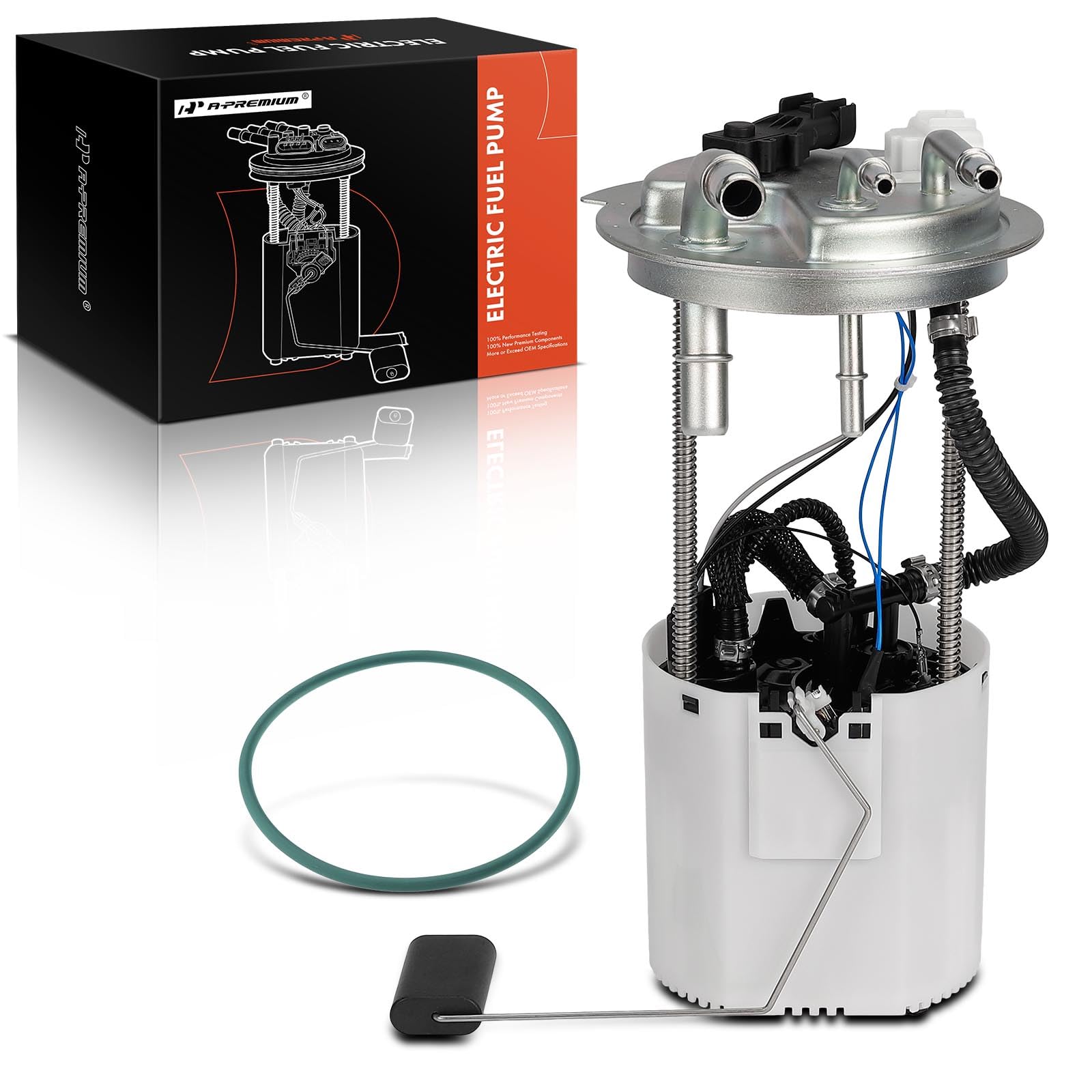 Premium Electric Fuel Pump Module Assembly with Pressure Sensor - Compatible with GMC Yukon, Cadillac Escalade, Chevrolet Tahoe 2008-2013 - 3 Tube Ports & 1 Connector - Perfect for Fuel System Replacement & Performance Upgrades
