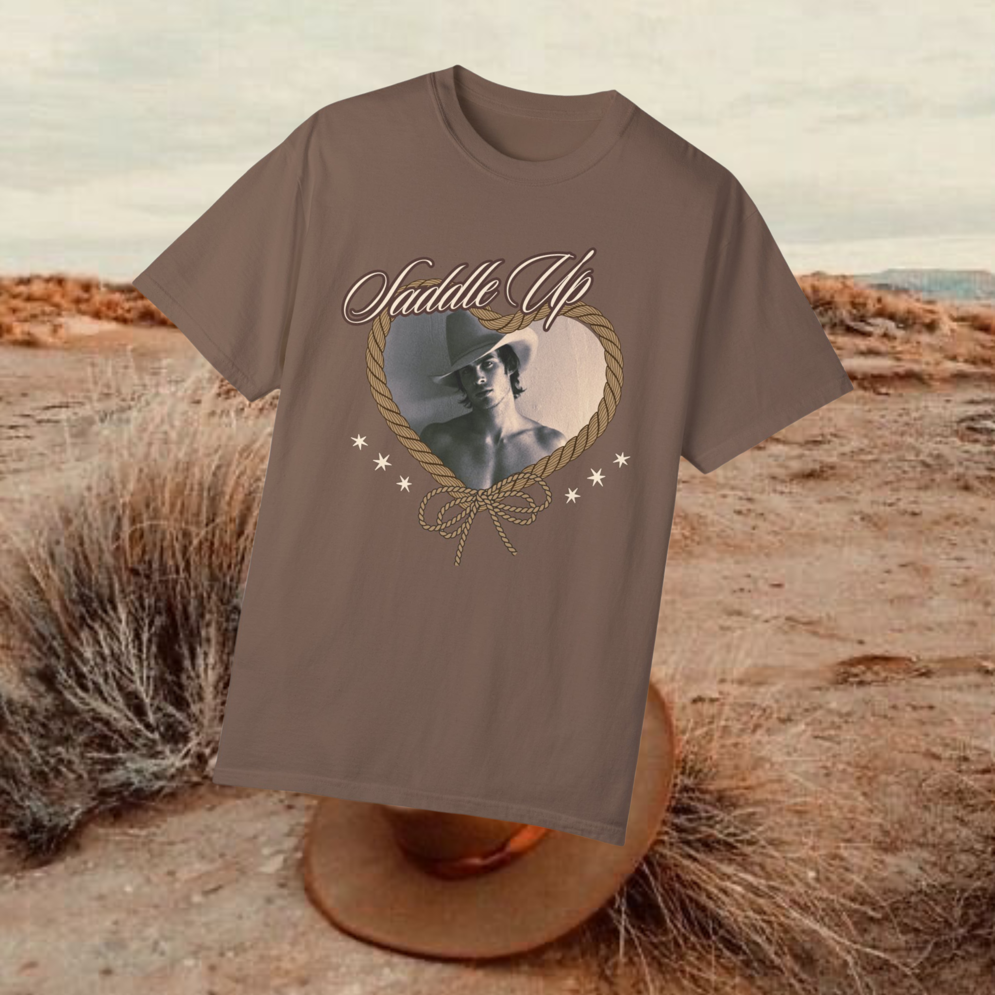 Riding & Western Style Saddle Up Graphic T-Shirt for Men & Women - Comfortable Cotton Tee for Horseback Riding, Rodeo & Cowboy Fashion