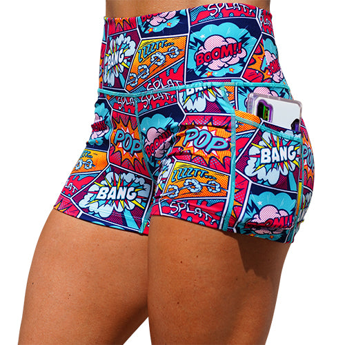 Knockout Women's Athletic Shorts - High Waist Workout Running Yoga Gym Shorts for Women | Comfortable & Breathable Activewear for Fitness & Casual Wear