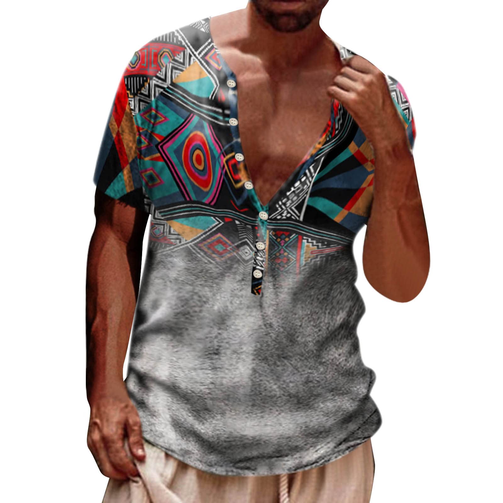 Men's Casual Short Sleeve T-Shirts - Raglan Tees & Side Split Summer Tunic Tops for Comfortable Everyday Wear | Perfect for Gym, Beach, and Outdoor Activities