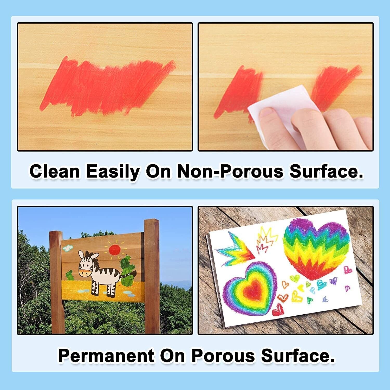 30 Colors Non-Toxic Tempera Paint Sticks for Kids - Quick Drying Solid Tempera Paints - Perfect for Classroom Art Projects, DIY Crafts & Home School Activities