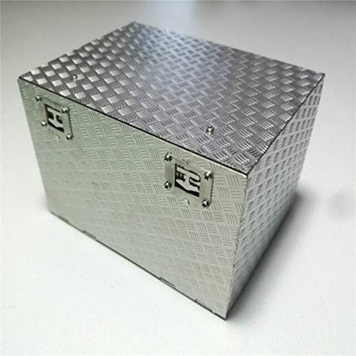 1/14 Scale Tamiya Scania 56352 RC Truck Tractor Anti-Skid Plate Tool Box Accessory - Silver | Durable Parts & Equipment for RC Model Cars | Perfect for Off-Road Racing & Custom Builds