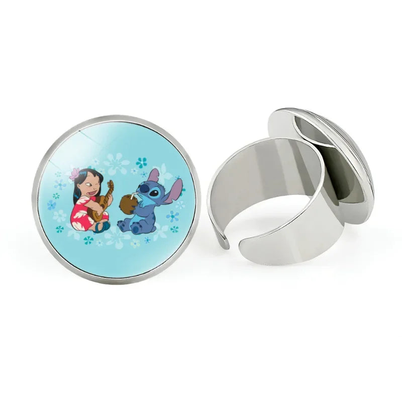Disney Cartoon Character Rings for Kids - Fun & Colorful Jewelry for Birthday Gifts, Party Favors & Dress-Up Play