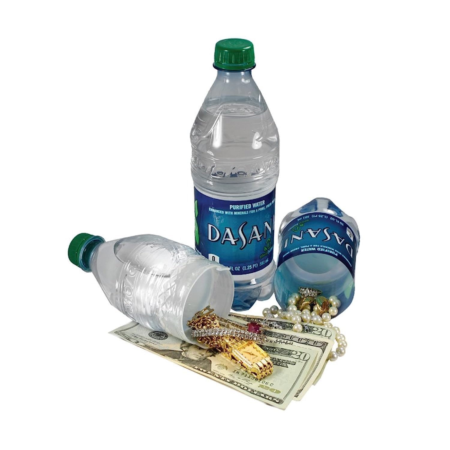 Cutting Edge Diversion Bottle - Secret Safe Container Disguised as Dasani Water Bottle | Perfect for Storing Valuables, Cash & Essentials On-The-Go