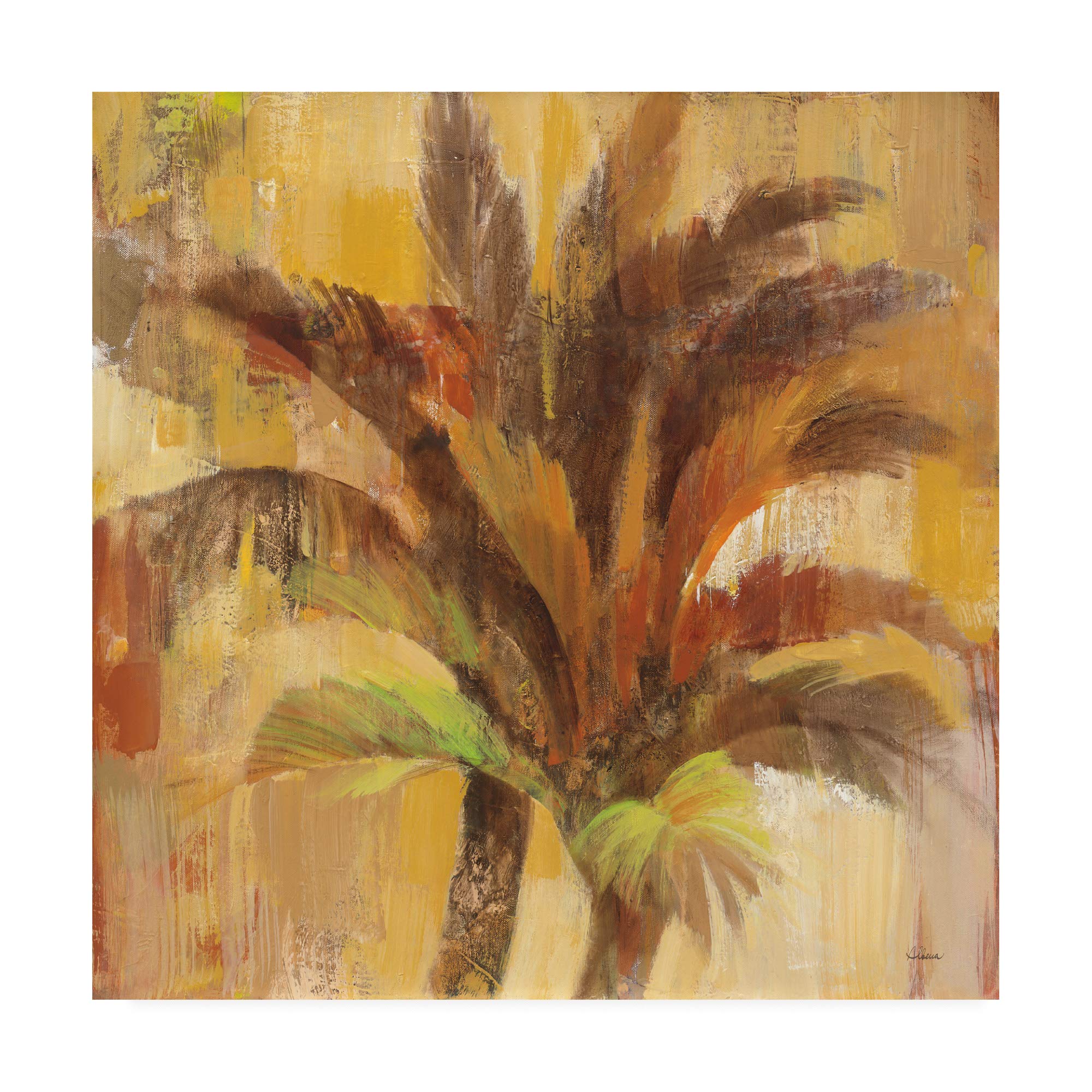 Trademark Fine Art - Albena Hristova Island Breeze II 18x18 Canvas Wall Art - Tropical Beach Decor for Living Room, Bedroom & Office