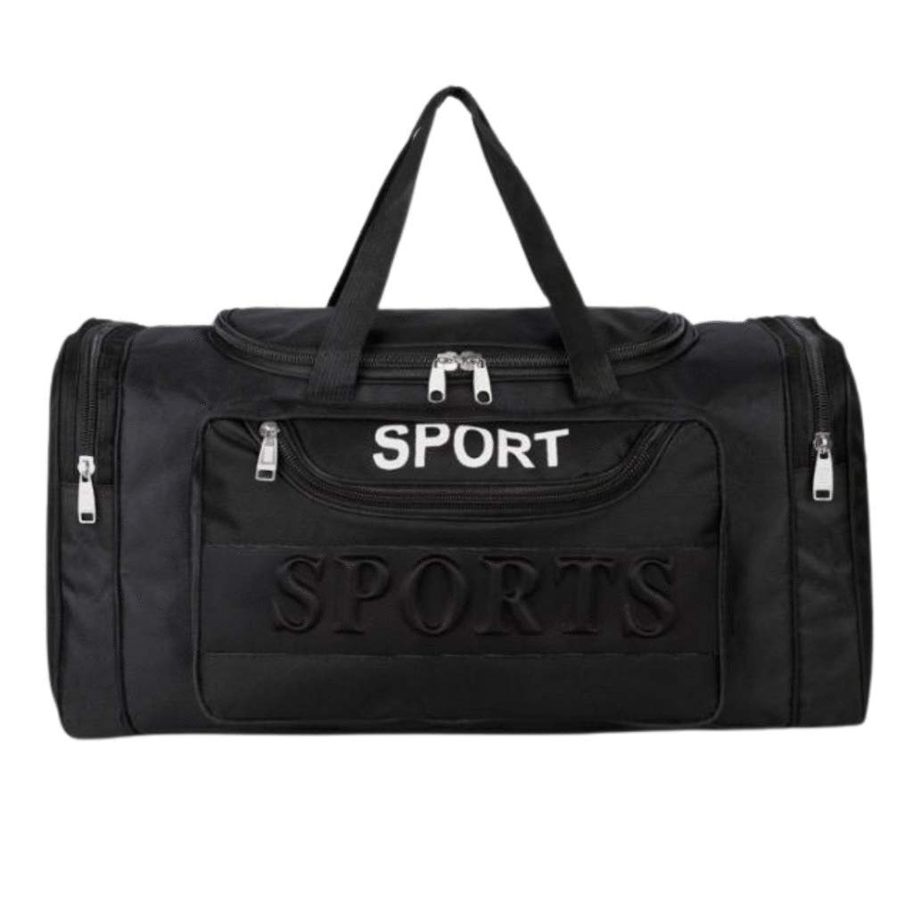 Durable 21 Inch Black Duffle Bag for Travel, Gym & Sports - Waterproof & Lightweight Duffel Bag for Men & Women - Perfect for Workouts, Weekend Trips & Outdoor Adventures