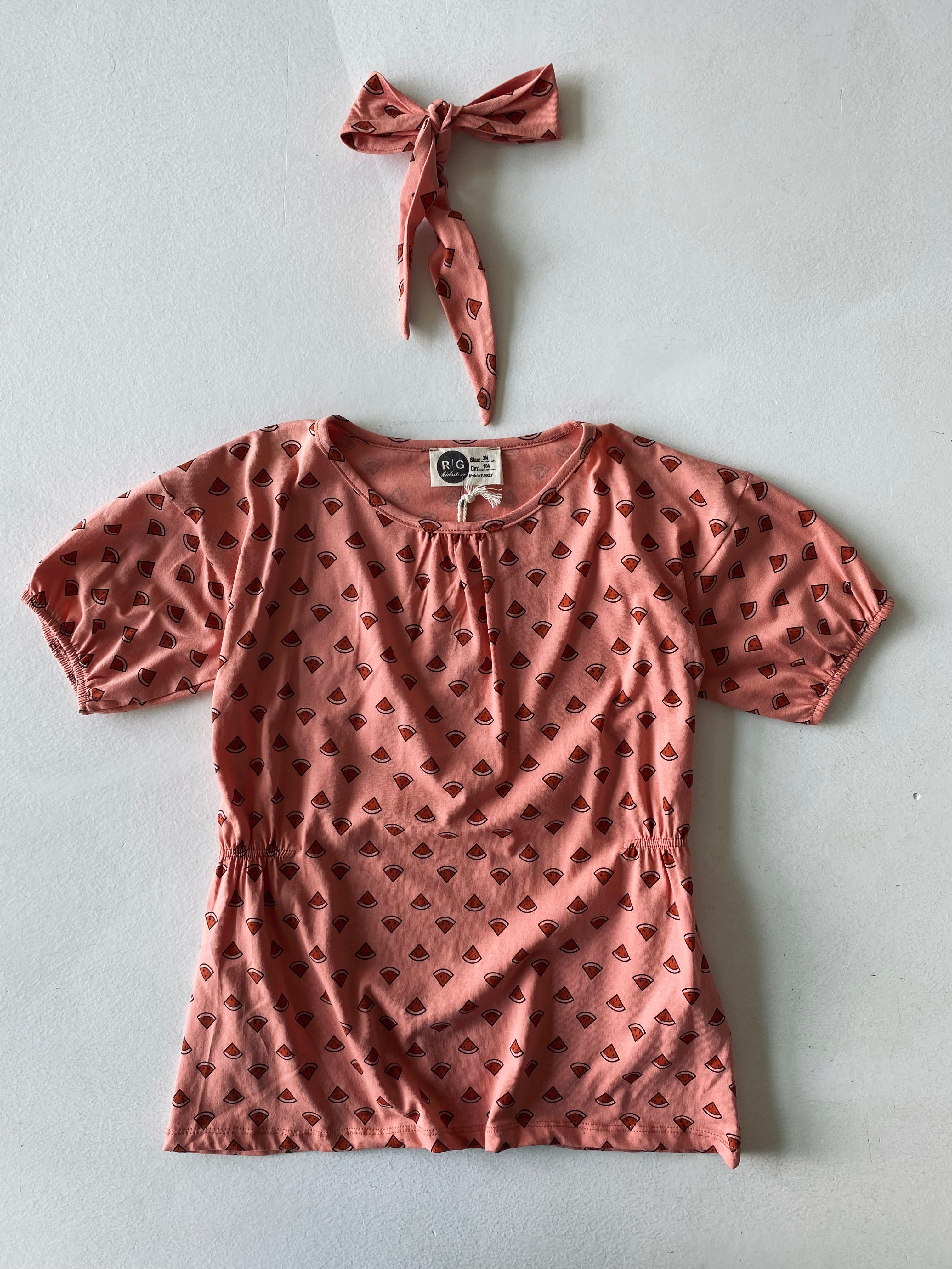 Kids Watermelon Print Dress - Cute Summer Outfit for Girls, Playdates & Beach Vacations
