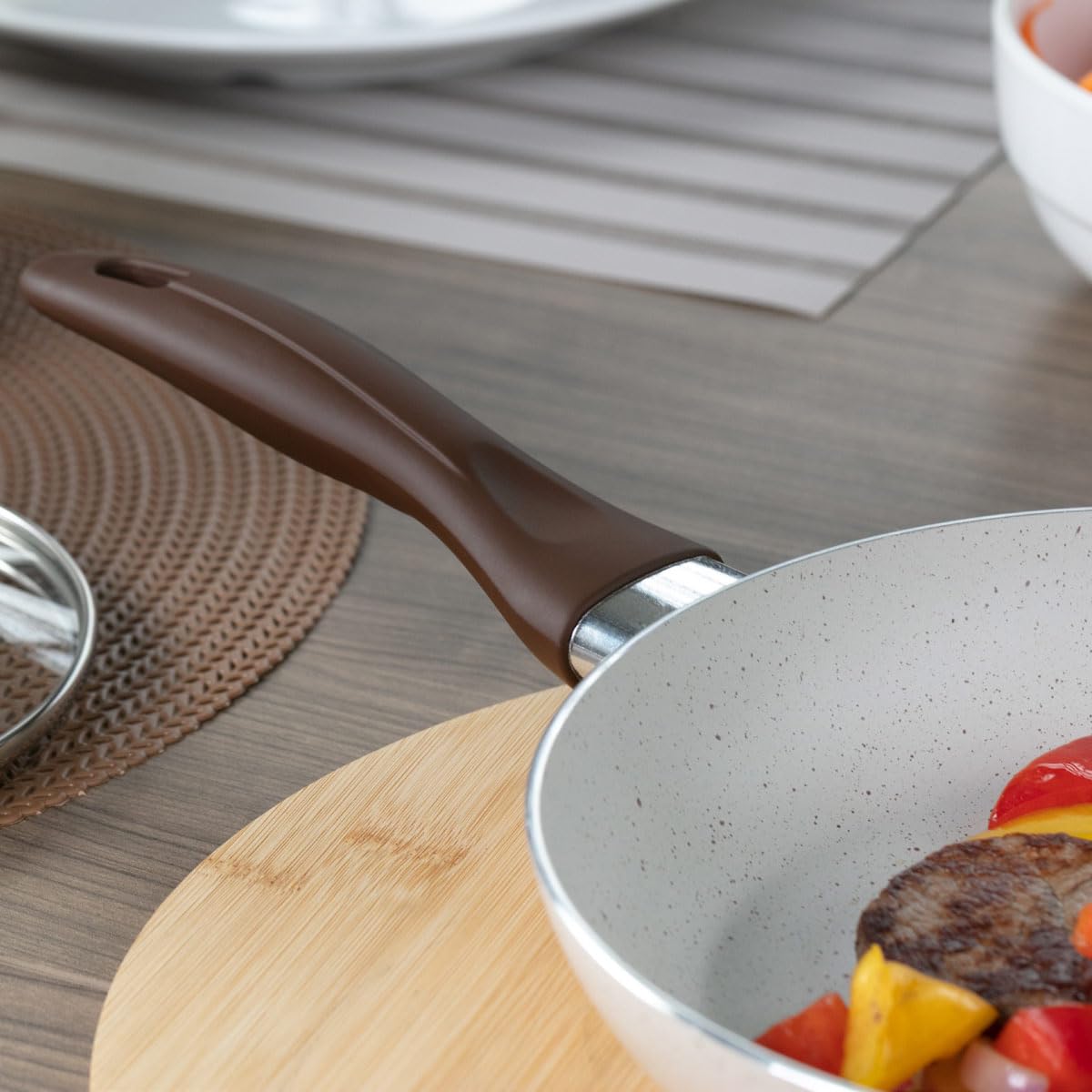 Brinox Ceramic Life Induction Wok Pan - 3.4L, 28cm (11