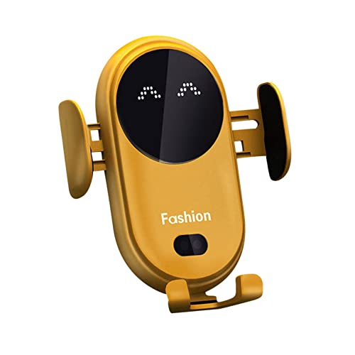 2022 Smart Car Wireless Charger & Auto-Sensing Phone Holder - 10W Fast Charging, Universal Fit for iPhone & Android - Perfect Valentine's Day Gift (Yellow) - Keep Hands-Free While Driving & Commuting