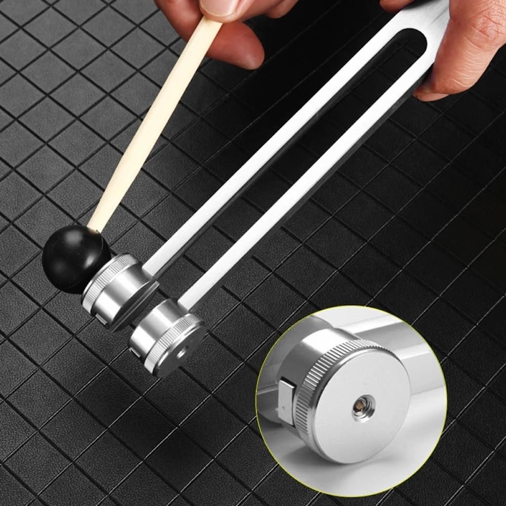 128Hz 256Hz 512Hz Sound Therapy Tuning Forks Set - Healing Vibrations for Nervous System Repair, Stress Relief & Musical Therapy | Perfect for Meditation, Sound Baths & Holistic Wellness Practices