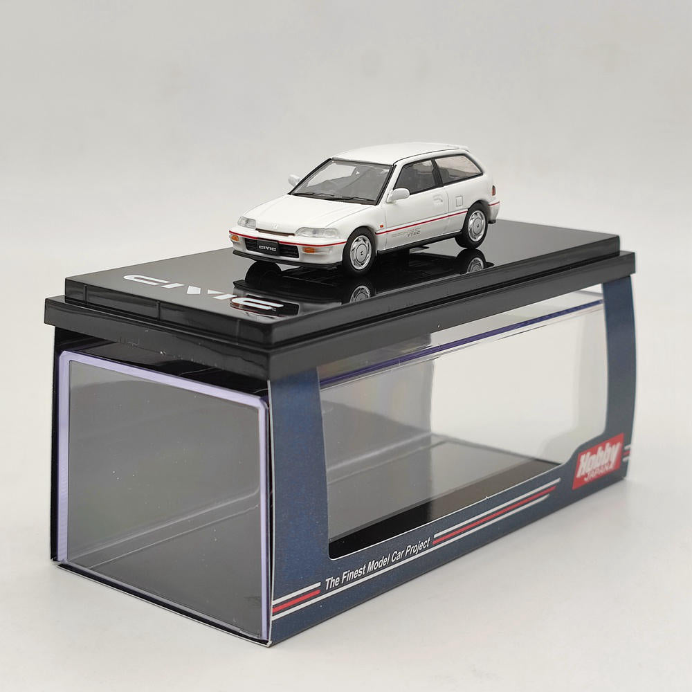 1/64 Scale Hobby Japan Honda Civic EF9 SiR Diecast Model Car - Limited Edition White - Perfect for Collectors, Display, and Racing Enthusiasts