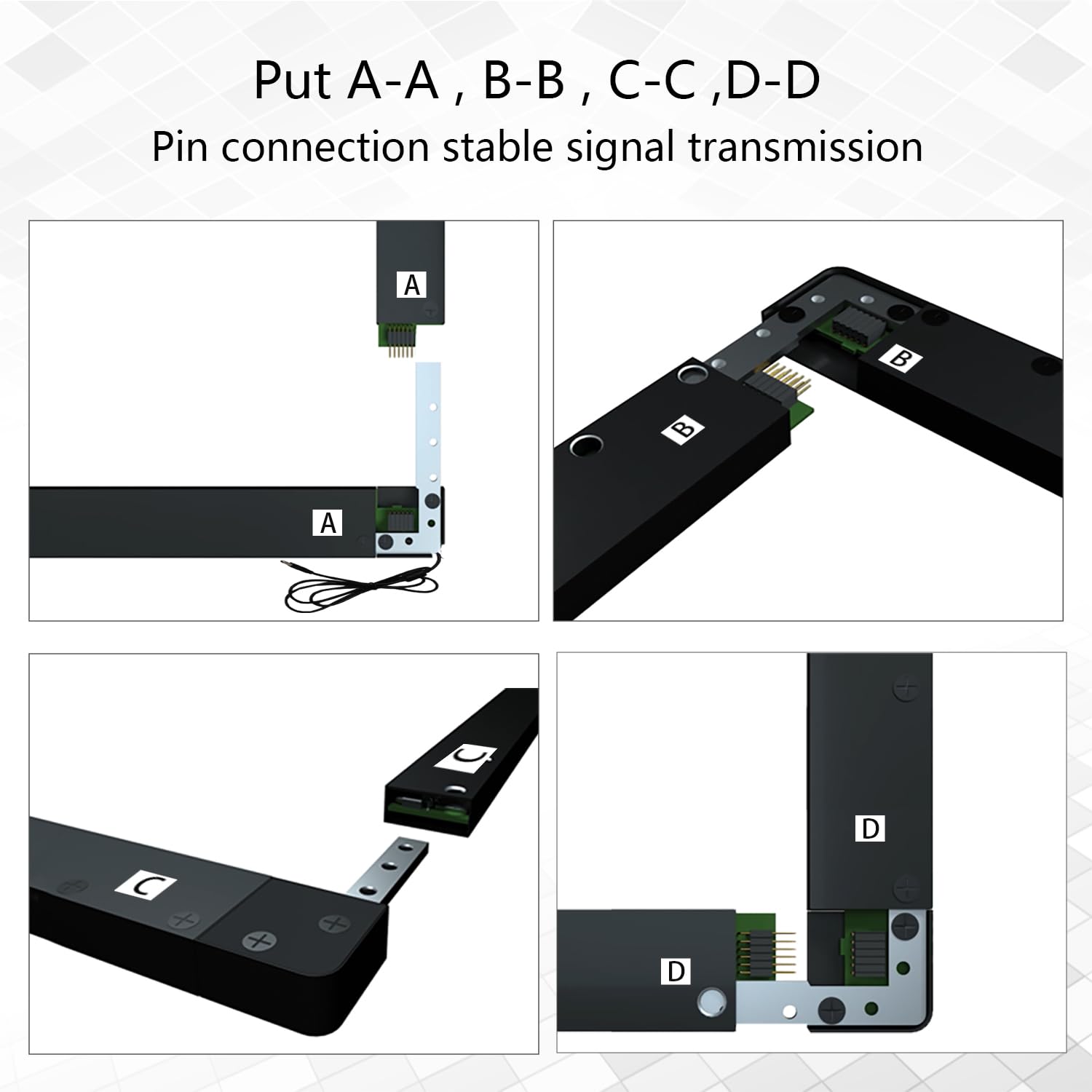 55 Inch 10-Point IR Touch Frame - USB Infrared Touch Screen Panel Without Glass for Interactive Whiteboards, Digital Kiosks & Displays | Perfect for Classrooms, Retail Signage & Conference Rooms