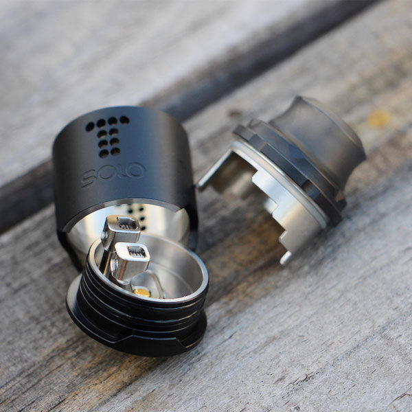 Digiflavor Drop Solo RDA 22mm Rebuildable Dripping Atomizer - Best for DIY E-Liquid Dripping & Cloud Chasing | Perfect for Advanced Vapers & E-Cig Enthusiasts