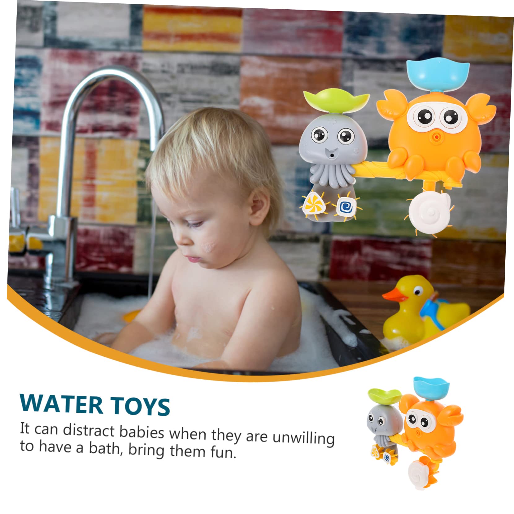 VICASKY 5-Piece Water Toy Set for Kids - Fun Bath Tub Toys, Floating Animal Figures, Non-Toxic ABS Plastic - Perfect for Bathtime Play, Pool Parties & Sensory Development