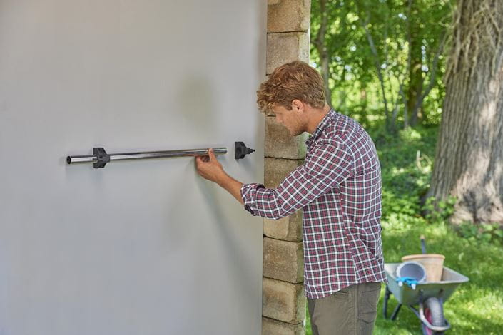 Gardena Tool Rack Plus - Heavy Duty Wall Mounted Garden Tool Organizer for Yard Storage | Perfect for Garage, Shed & Outdoor Tool Organization