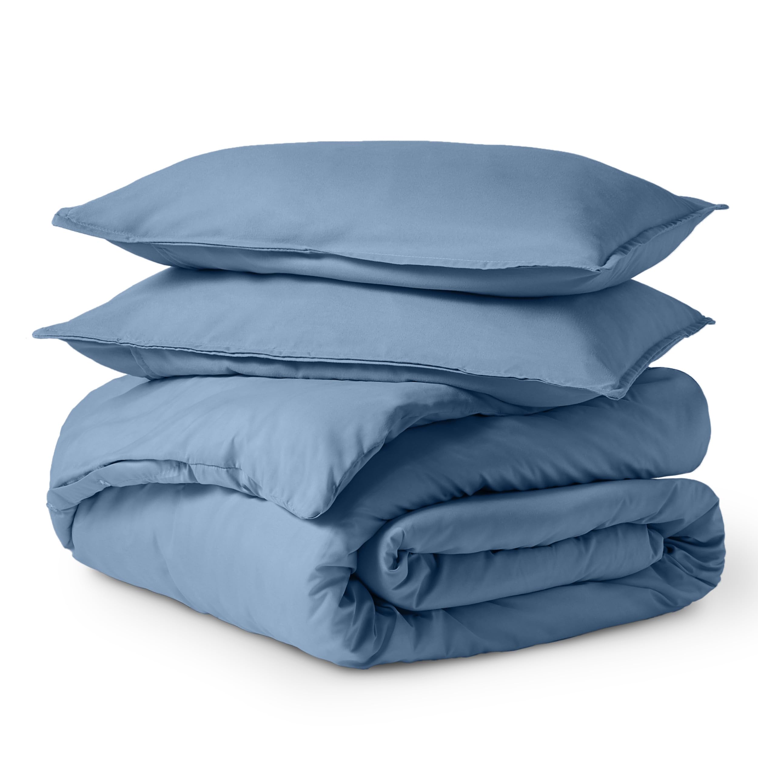 Premium 1800 Thread Count Soft Duvet Cover Set - King/Cal King Size Cooling Breathable Bedding - Coronet Blue Luxury Bed Sheets for All Seasons | Perfect for Hot Sleepers & Master Bedroom Decor