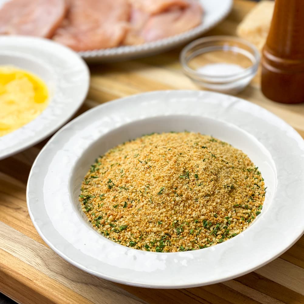 Gluten Free Bread Crumbs 2 Pack - Italian & Plain (13 oz Each) | Certified Gluten Free, Dairy Free, Kosher | Perfect for Chicken Tenders, Meatballs & Baking | Authentic Taste for Gluten Free Recipes