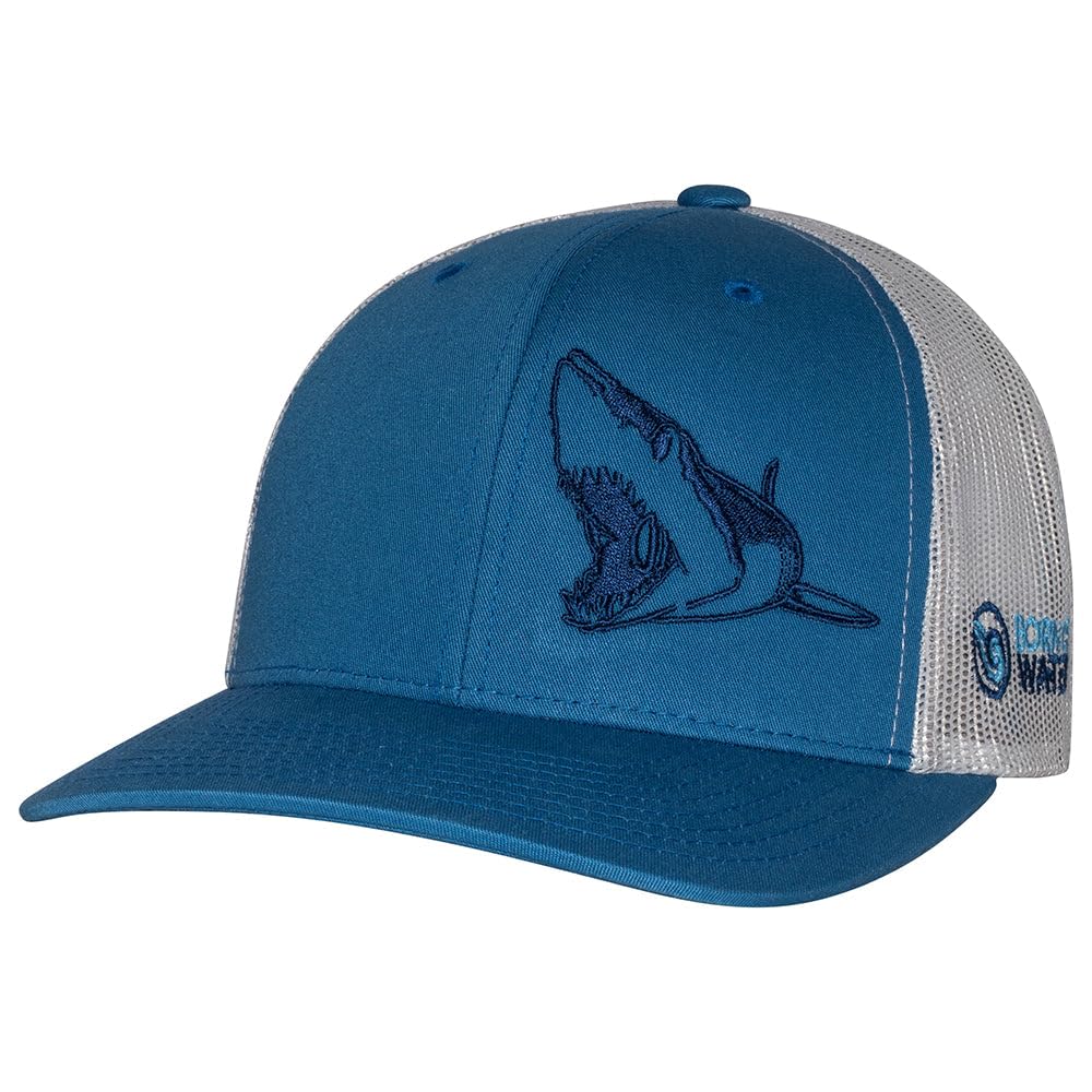 Shark Scuba Diving Trucker Hat: Adjustable Snapback for Men, Fishing & Spearfishing Gear, Perfect for Outdoor Adventures & Water Sports